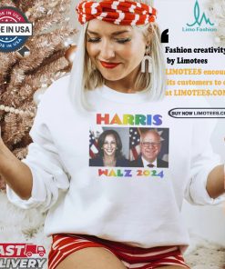 Kamala Harris Walz 2024 Rainbow Gaay Pride America President T shirt