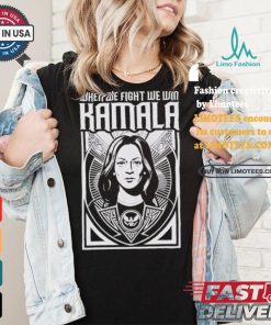 Kamala Harris Walz When We Fight We Win President Democrat Election Anti Trump Election T shirt