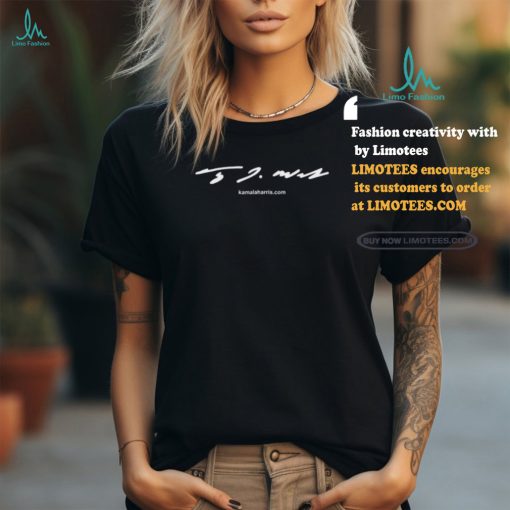 KamalaHarris Tim Walz Signature Tee Shirt