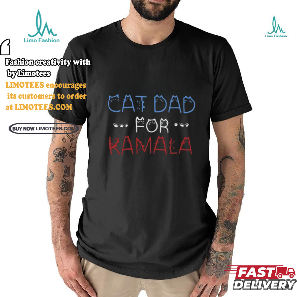 Kamalaharrisprosecutorvsfelon Cat Dad For Kamala Shirt Kamalaharrisprosecutorvsfelon Cat Dad For Kamala Shirt