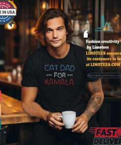 Kamalaharrisprosecutorvsfelon Cat Dad For Kamala Tee Shirt