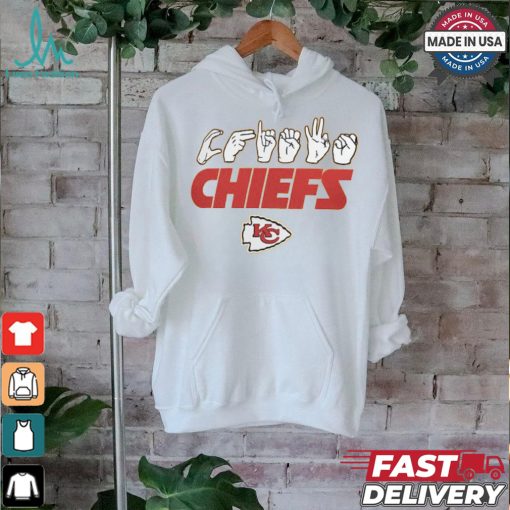Kansas City Chiefs The NFL ASL Collection by Love Sign American Sign Language T Shirt