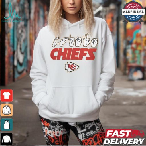 Kansas City Chiefs The NFL ASL Collection by Love Sign American Sign Language T Shirt