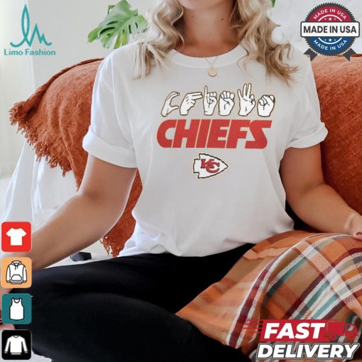 Kansas City Chiefs The NFL ASL Collection by Love Sign American Sign Language T Shirt