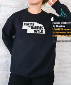 Kansas Map for Harris Walz 2024 T Shirt