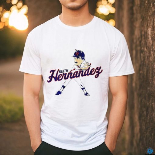 Keith Hernandez #17 batting caricature shirt