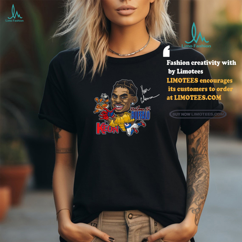 Keon Coleman welcome to Buffalo Bills Caricature Signature Shirt Keon Coleman welcome to Buffalo Bills Caricature Signature Shirt