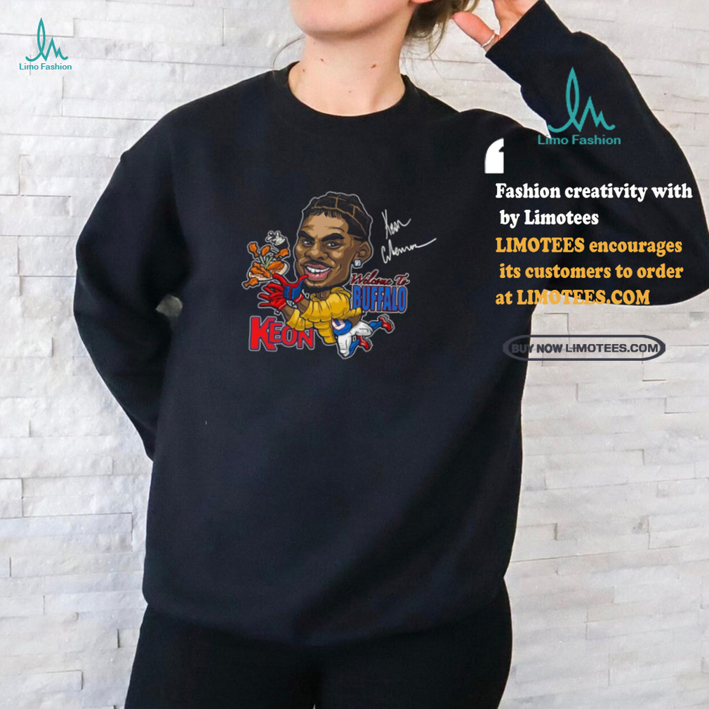 Keon Coleman welcome to Buffalo Bills Caricature Signature Shirt Keon Coleman welcome to Buffalo Bills Caricature Signature Shirt