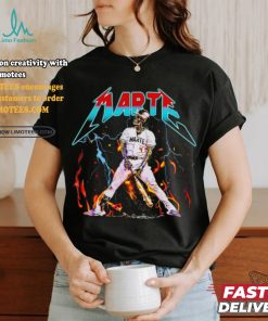 Ketel Marte Through Fire and Flames Skeleton baseball shirt