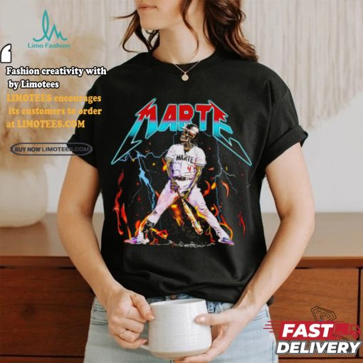Ketel Marte Through Fire and Flames Skeleton baseball shirt