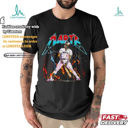 Ketel Marte Through Fire and Flames Skeleton baseball shirt