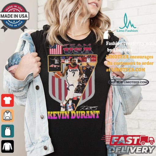 Kevin Durant Team USA Men Basketball Olympic Paris 2024 Signature Shirt