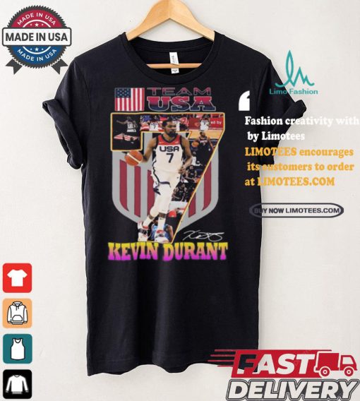 Kevin Durant Team USA Men Basketball Olympic Paris 2024 Signature Shirt