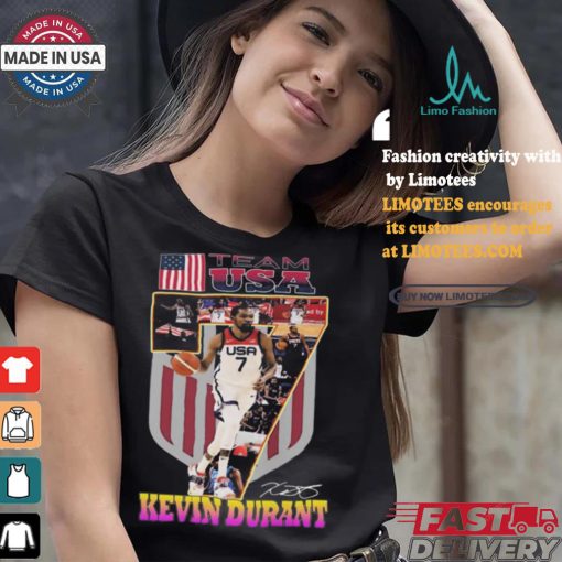 Kevin Durant Team USA Men Basketball Olympic Paris 2024 Signature Shirt