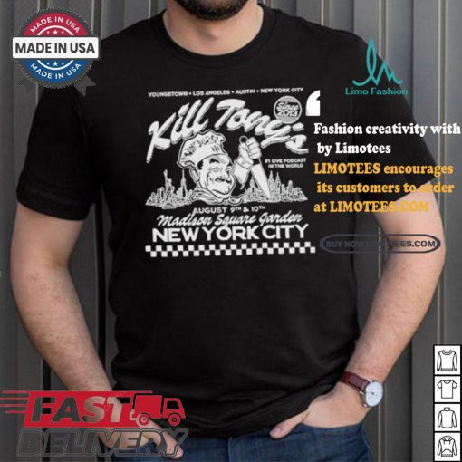 Kill Tony Pizza Box August 9 10 Madison Square Garden Nyc T shirt