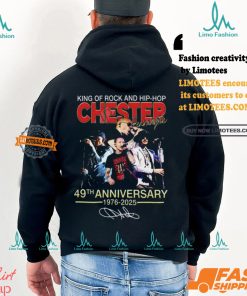 King Of Rock And Hip hop Chester Bennington 49th Anniversary 1976 2025 T shirt