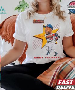 Kirby Pukett let field Minnesota Twins cartoon shirt