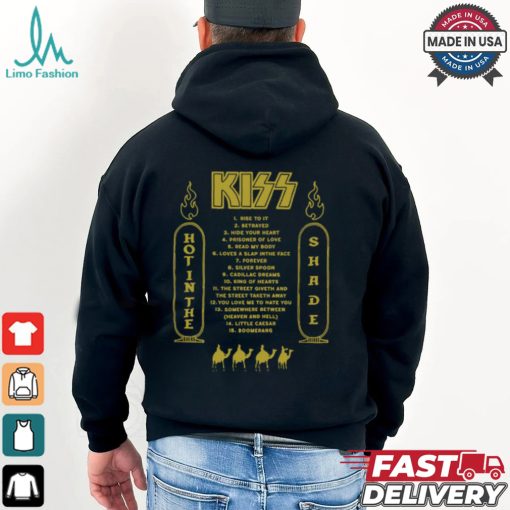 Kiss Hot In The Shade Tracklist 35Th Anniversary Shirt