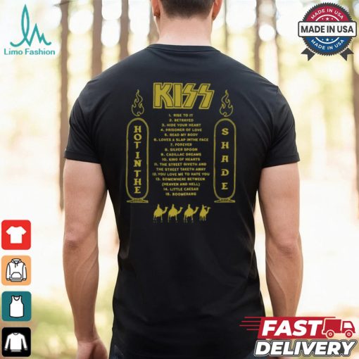 Kiss Hot In The Shade Tracklist 35Th Anniversary Shirt
