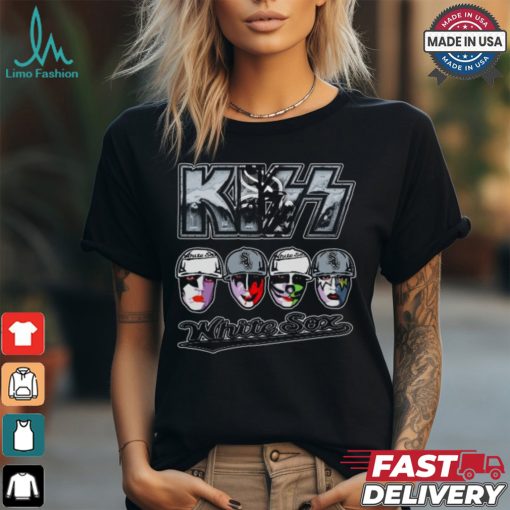 Kiss V1 Chicago White Sox V Neck Unisex T Shirt