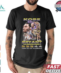 Kobe Bryant thank you for the memories shirt