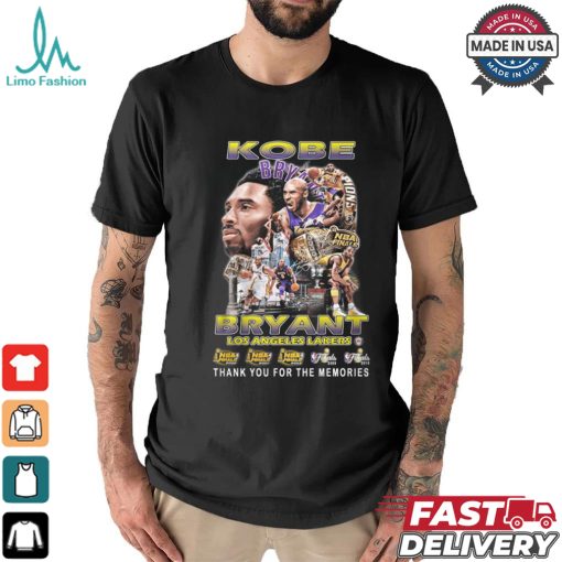 Kobe Bryant thank you for the memories shirt