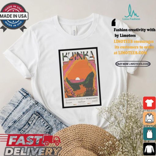 Kuinka the band celebrate 10 years of the wild north poster limited edition shirt