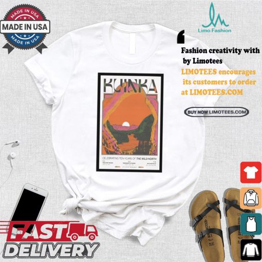 Kuinka the band celebrate 10 years of the wild north poster limited edition shirt