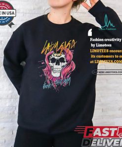 LadyGaga Born This Way Skull Shirt