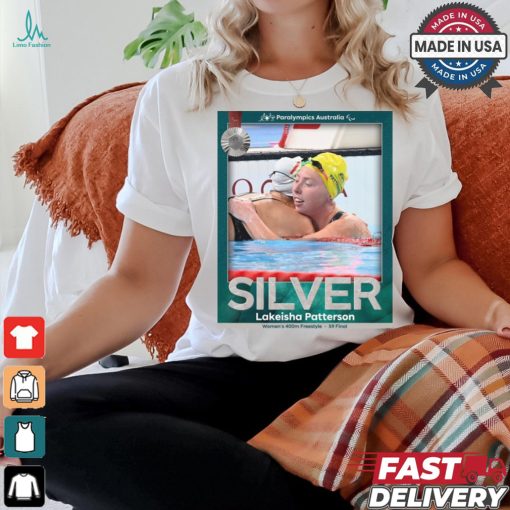 Lakeisha Patterson Silver Medal Women’s 400m Freestyle S9 Final Paralympics Australia Poster t shirt