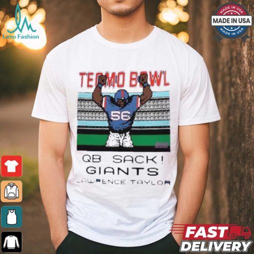 Lawrence Taylor New York Giants Tecmo Bowl Retired Player shirt