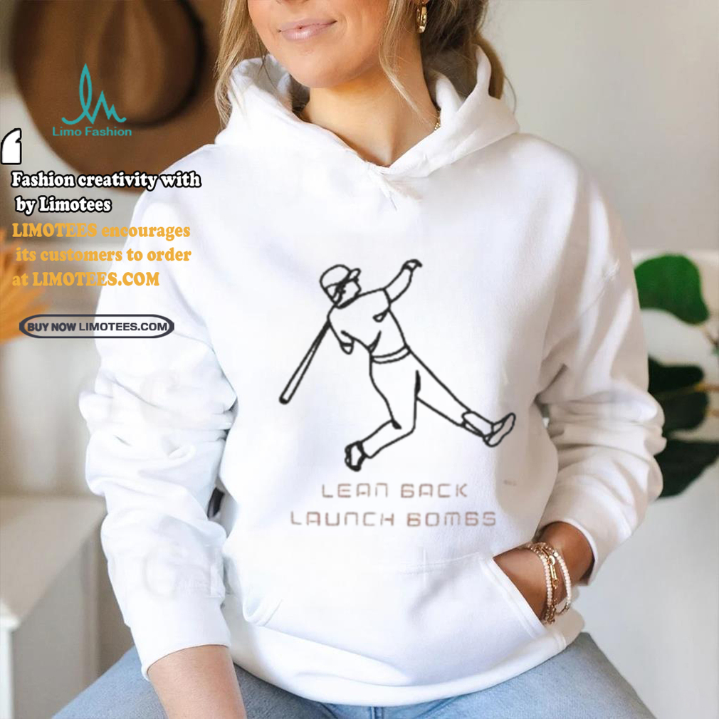 Lean back hit bombs baseball shirt Lean back hit bombs baseball shirt