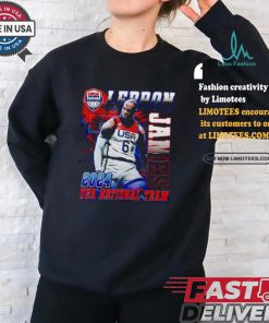 Lebron James No.6 2024 Paris Olympics USA National Team shirt