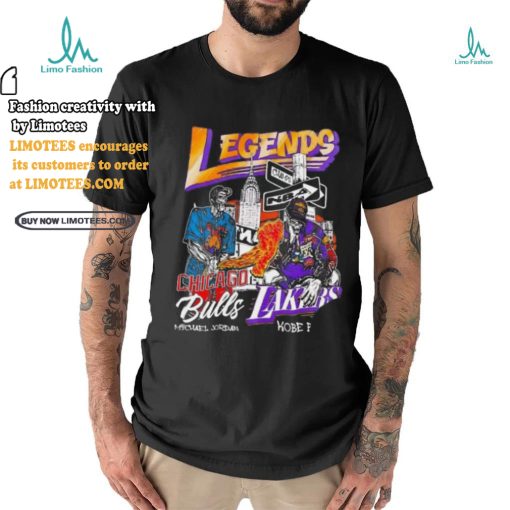 Legends Chicago Bulls Michael Jordan Lakers Kobe Bryant skeleton shirt