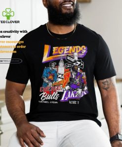 Legends Chicago Bulls Michael Jordan Lakers Kobe Bryant skeleton shirt