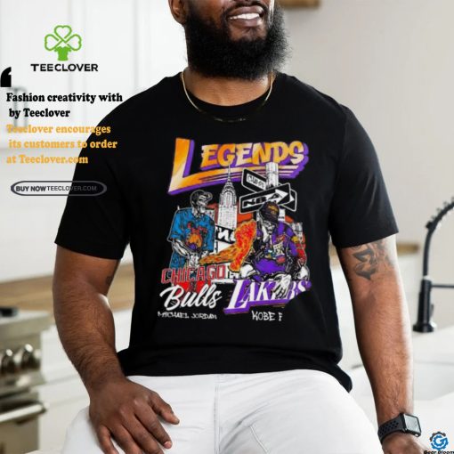 Legends Chicago Bulls Michael Jordan Lakers Kobe Bryant skeleton shirt