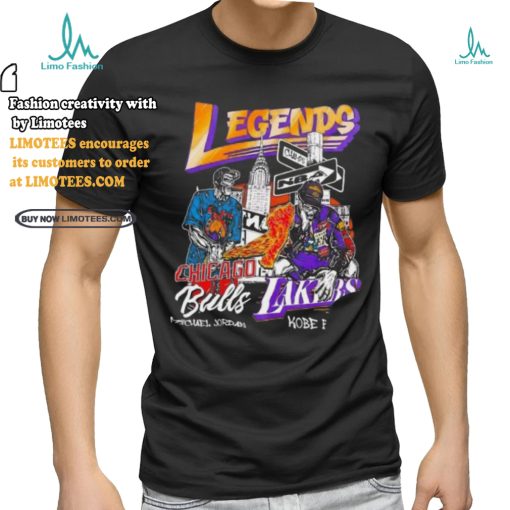 Legends Chicago Bulls Michael Jordan Lakers Kobe Bryant skeleton shirt