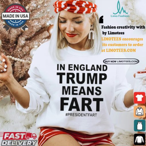 Leyline In England Trump Means Fart President Fart T shirt