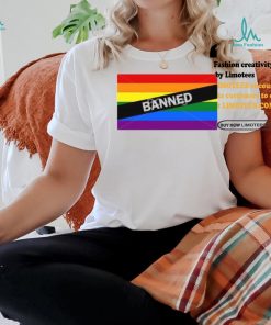 Lgbtq Pond5 Banned Ban Gay Flag Tee Shirt