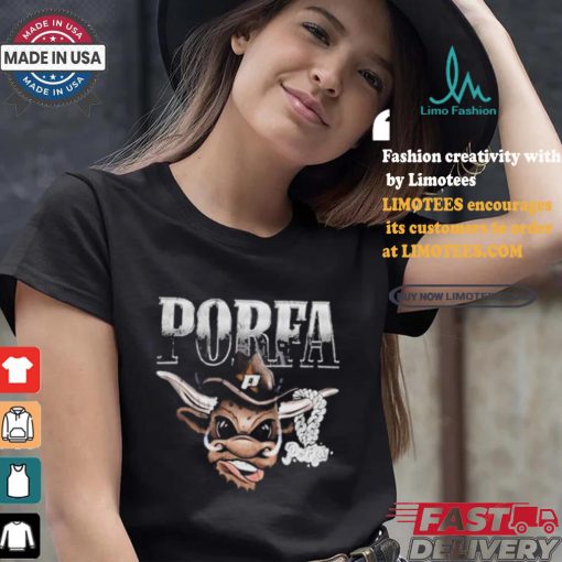 Limited Porfa Bull Black T Shirt