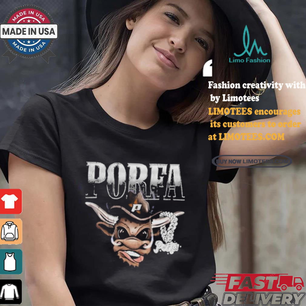 Limited Porfa Bull Black T Shirt Limited Porfa Bull Black T Shirt