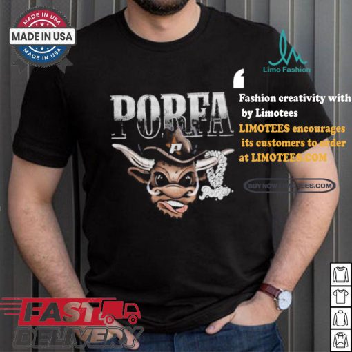 Limited Porfa Bull Black T Shirt