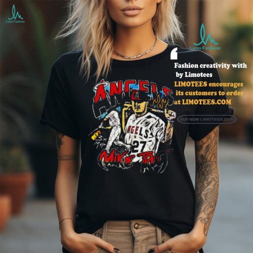 Los Angeles Angels Mike Trout 3x MVP Retro Shirt