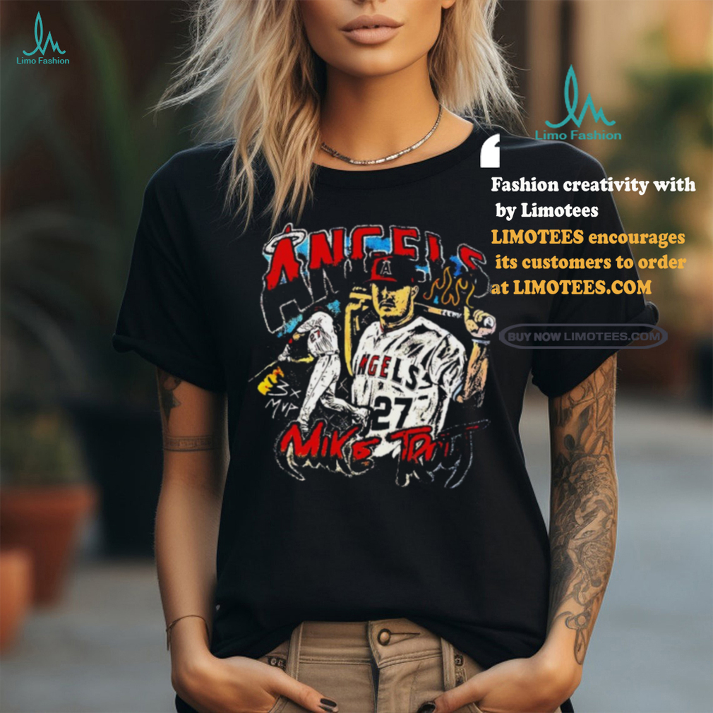 Los Angeles Angels Mike Trout 3x MVP Retro Shirt Los Angeles Angels Mike Trout 3x MVP Retro Shirt