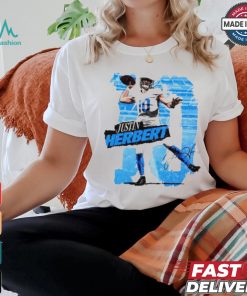 Los Angeles Chargers Justin Herbert 10 signature retro shirt