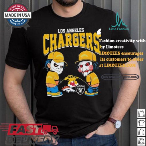 Los Angeles Chargers NFL Halloween Peeing Funny Shirt