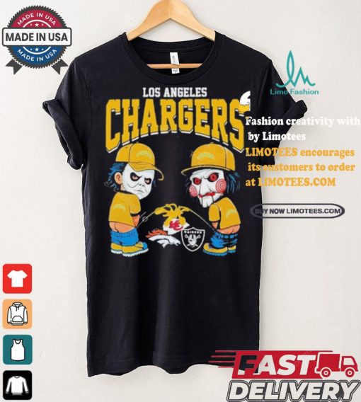 Los Angeles Chargers NFL Halloween Peeing Funny Shirt