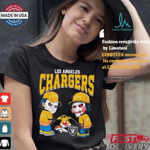 Los Angeles Chargers NFL Halloween Peeing Funny Shirt