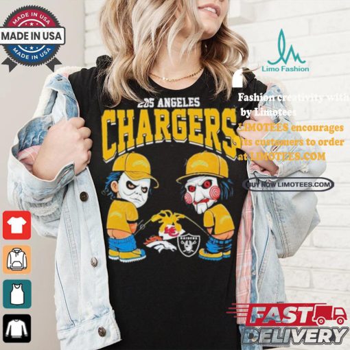 Los Angeles Chargers NFL Halloween Peeing Funny Shirt