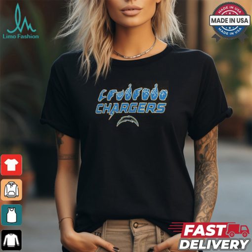 Los Angeles Chargers The NFL ASL Collection by Love Sign American Sign Language T Shirt